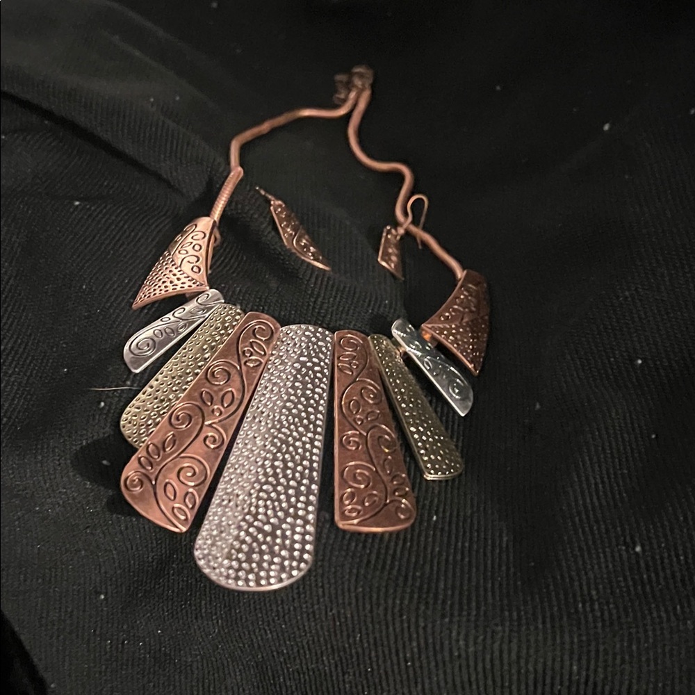 Multicolor Statement Necklace - image 1